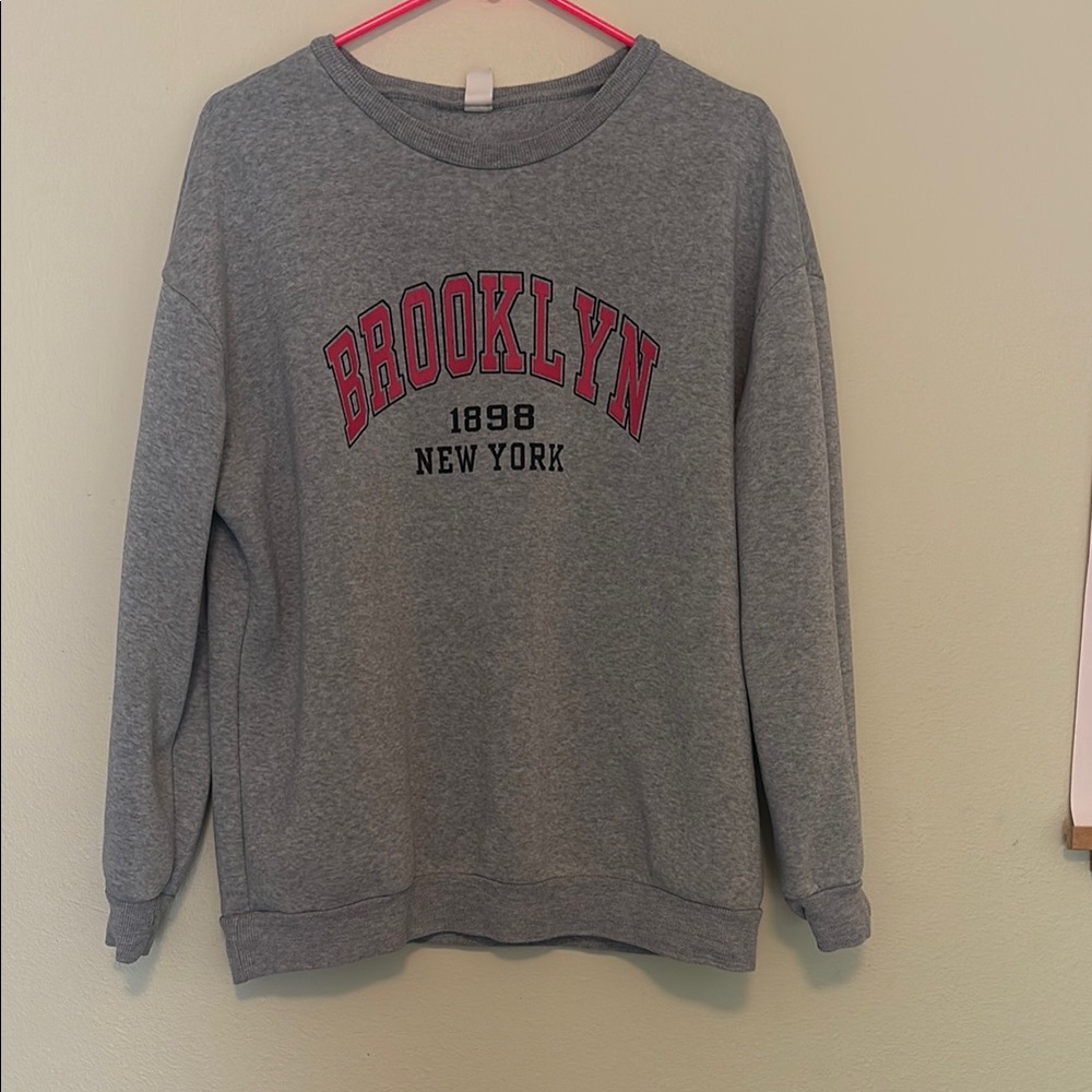 Gray Brooklyn New York Sweatshirt